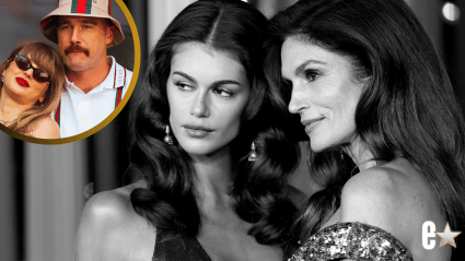 Cindy Crawford and Daughter Kaia Gerber Twin in Black Gowns at Taylor Swift’s Wedding