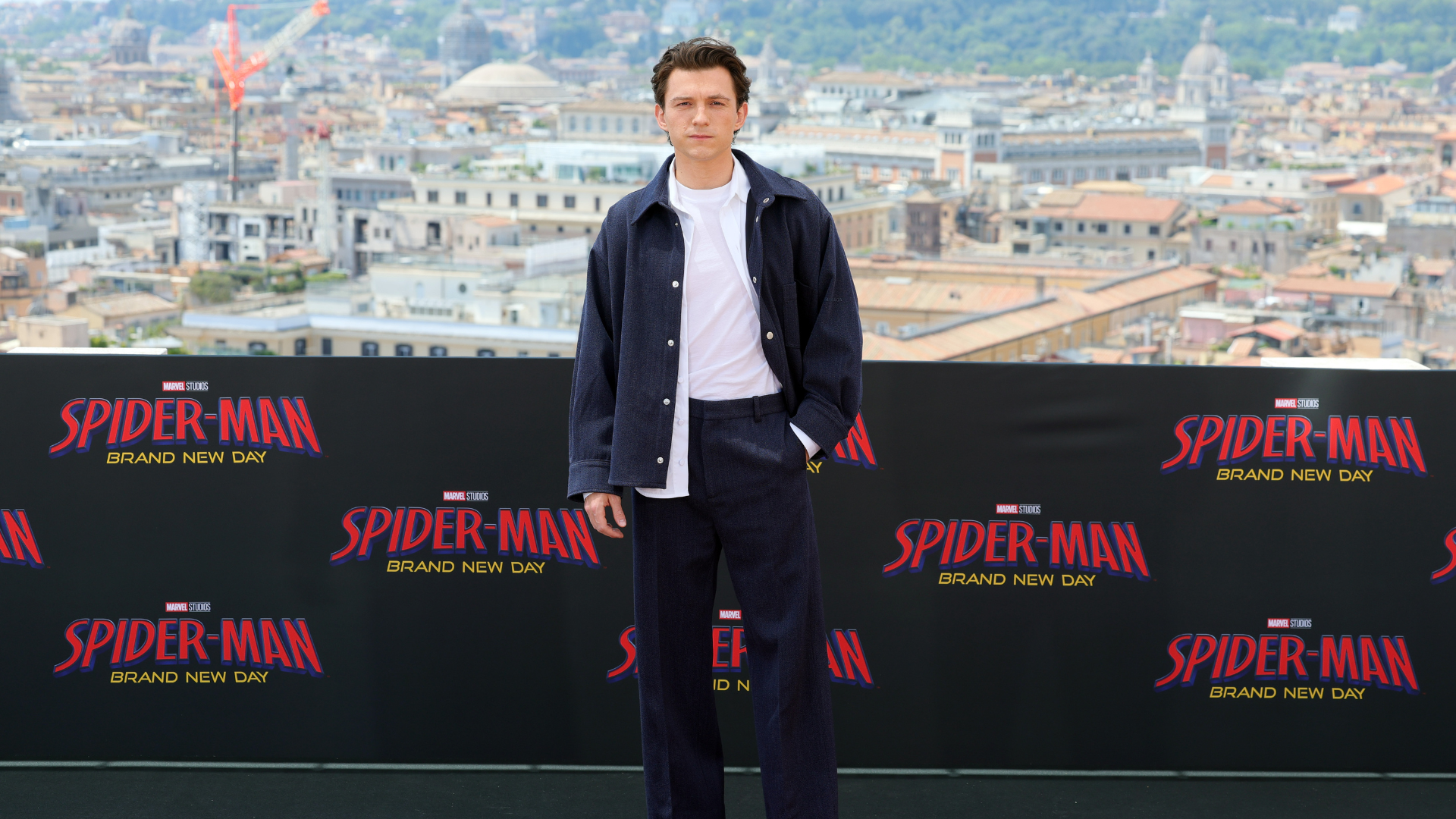 Tom Holland at Spider-Man event