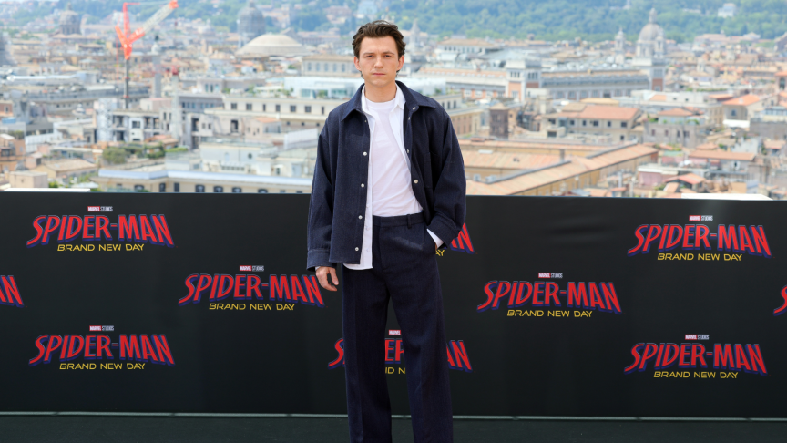 Tom Holland at Spider-Man event