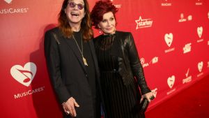 Singer Ozzy Osbourne and TV personality Sharon Osbourne attend 2014 MusiCares Person Of The Year Honoring Carole King at Los Angeles Convention Center.