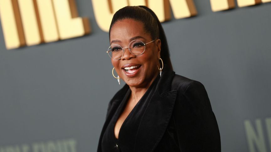 Oprah Winfrey attends the premiere of Netflix's "The Six Triple Eight" at The Egyptian Theatre Hollywood.