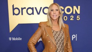 Vicki Gunvalson smiles while giving Bravo fans a tour of her newly renovated Coto de Caza home.