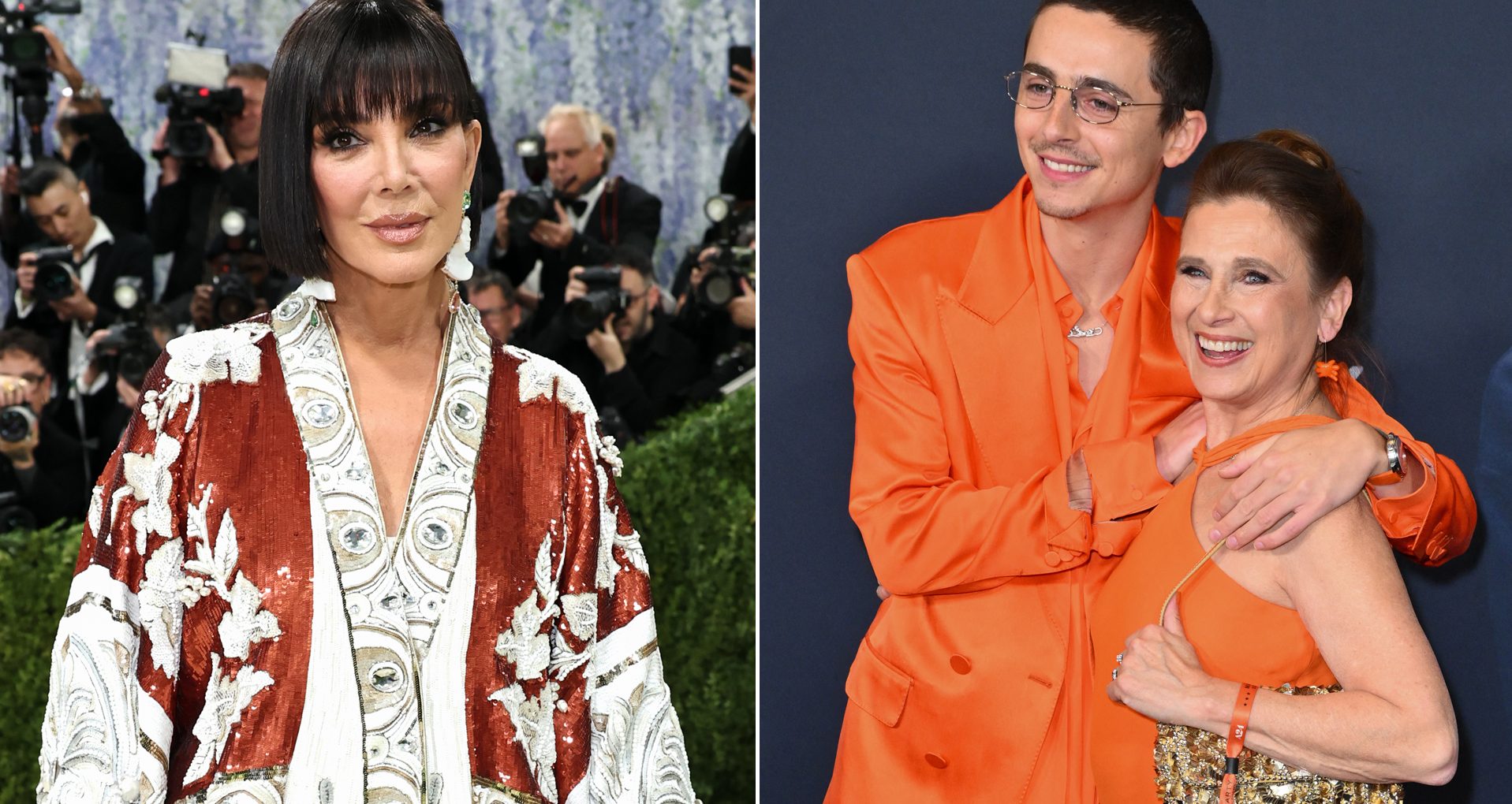 Kris Jenner, Timothee Chalamet and Nicole Flender