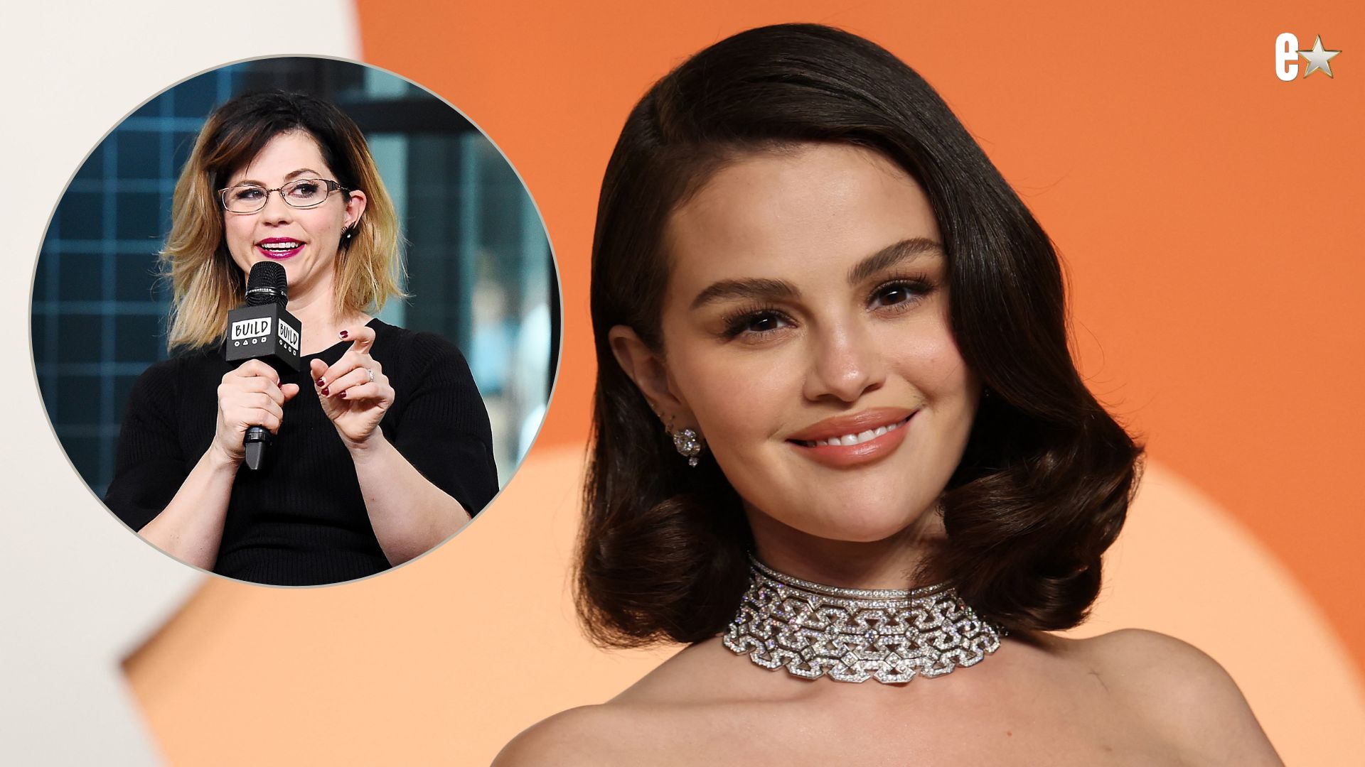 Selena Gomez, inset: Mandy Teefey