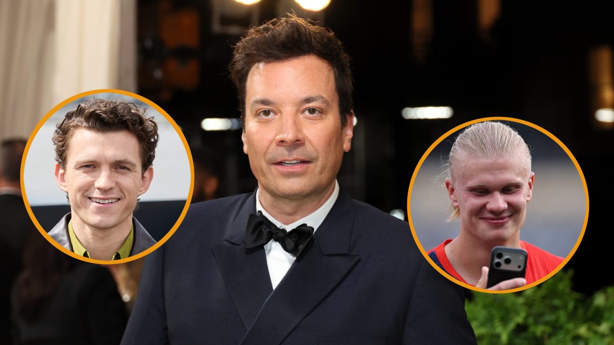 Tom Holland, Jimmy Fallon, and Erling Haaland.