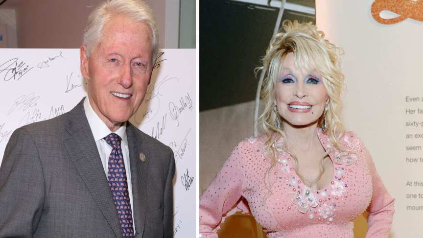 Bill Clinton and Dolly Parton
