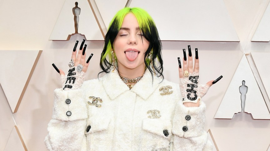 Billie Eilish on the red carpet