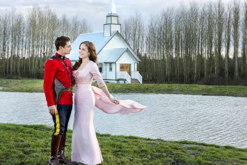 Daniel Lissing and Erin Krakow in Hallmark's "When Calls the Heart"