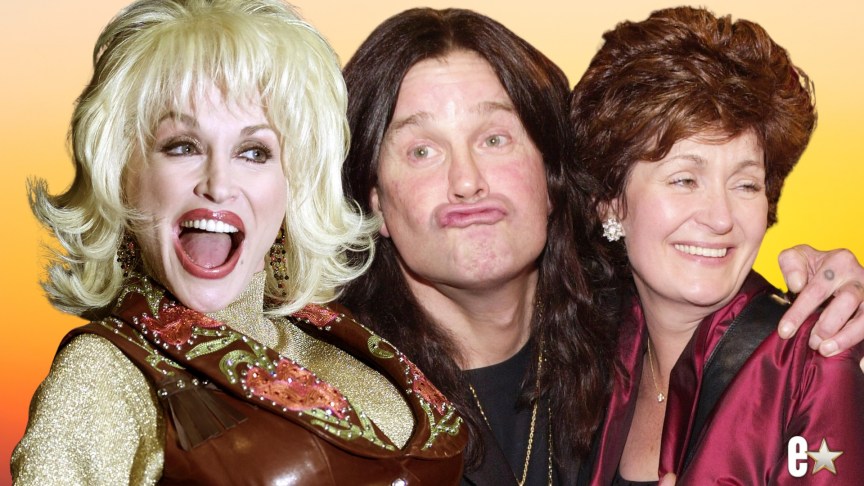 Dolly Parton, Ozzy Osbourne and Sharon Osbourne