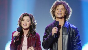 Kelly Clarkson and Justin Guarini