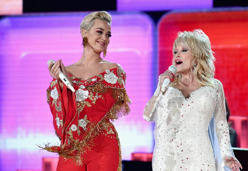 Katy Perry and Dolly Parton.