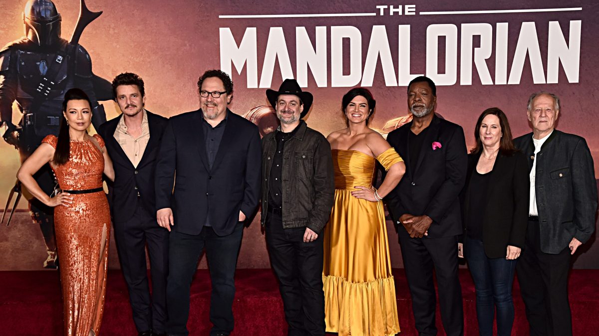 Ming-Na Wen, Pedro Pascal, Jon Favreau (Executive Producer), Dave Filoni (Executive Producer/Director), Gina Carano, Carl Weathers, Kathleen Kennedy (Executive Producer), Werner Herzog