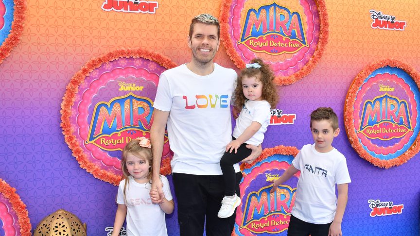 Perez Hilton and children red carpet