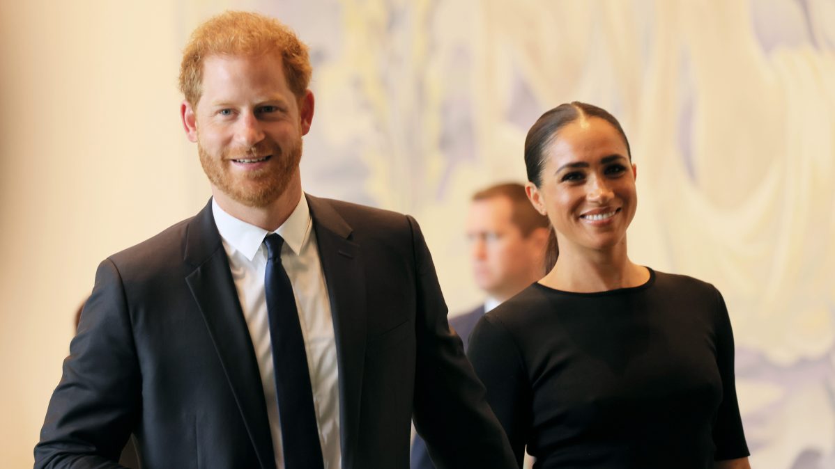 Prince Harry, Duke of Sussex, and Meghan, Duchess of Sussex arrive at the United Nations Headquarters.