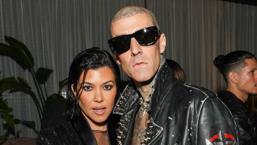 Kourtney Kardashian and Travis Barker.