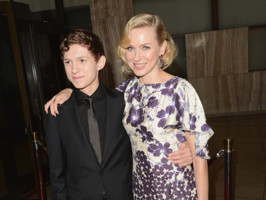 Tom Holland and Naomi Watts at the premiere of "The Impossible" in 2012.