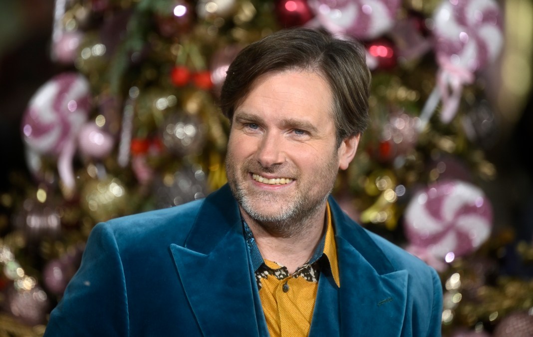 Director Paul King at the premiere of Wonka