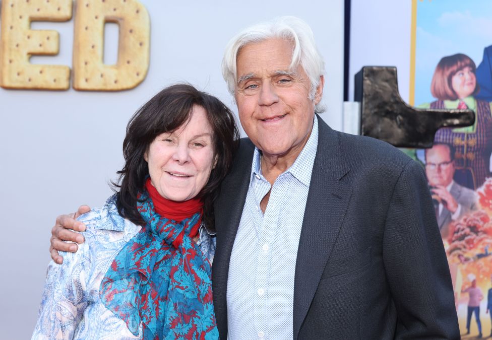 Mavis Leno and Jay Leno attend a premiere