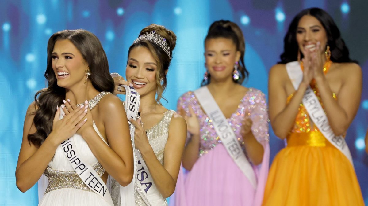 Addie Carver, Miss Mississippi Teen USA, Savannah Gankiewicz, Miss USA 2023, Arianna Thompson, Miss Illinois Teen USA and Sanjana Yendluri, Miss Maryland Teen USA