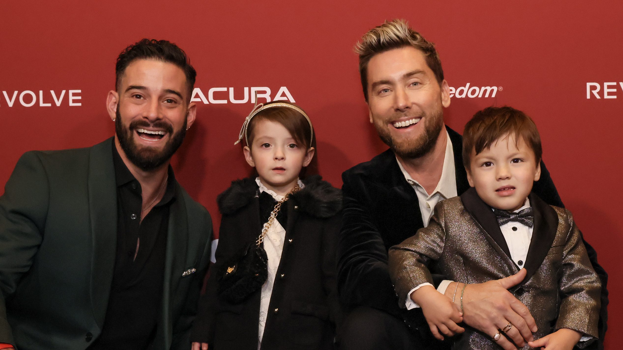 Lance Bass and his family.