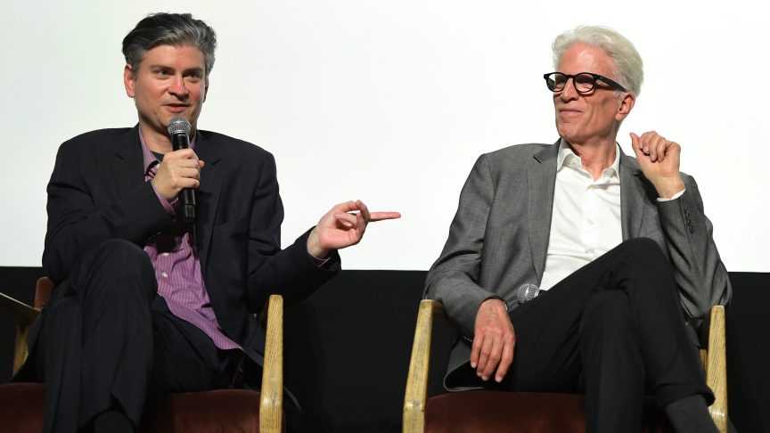 Michael Schur and Ted Danson promote A Man on the Inside