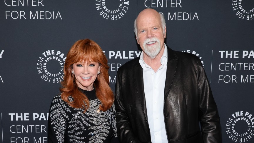 Reba McEntire and Rex Linn