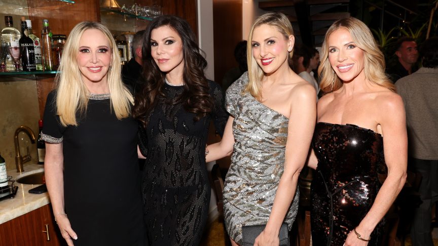 Shannon Beador, Heather Dubrow, Gina Kirschenheiter and Jenn Pedranti attend the GLAAD Tidings event in Los Angeles.