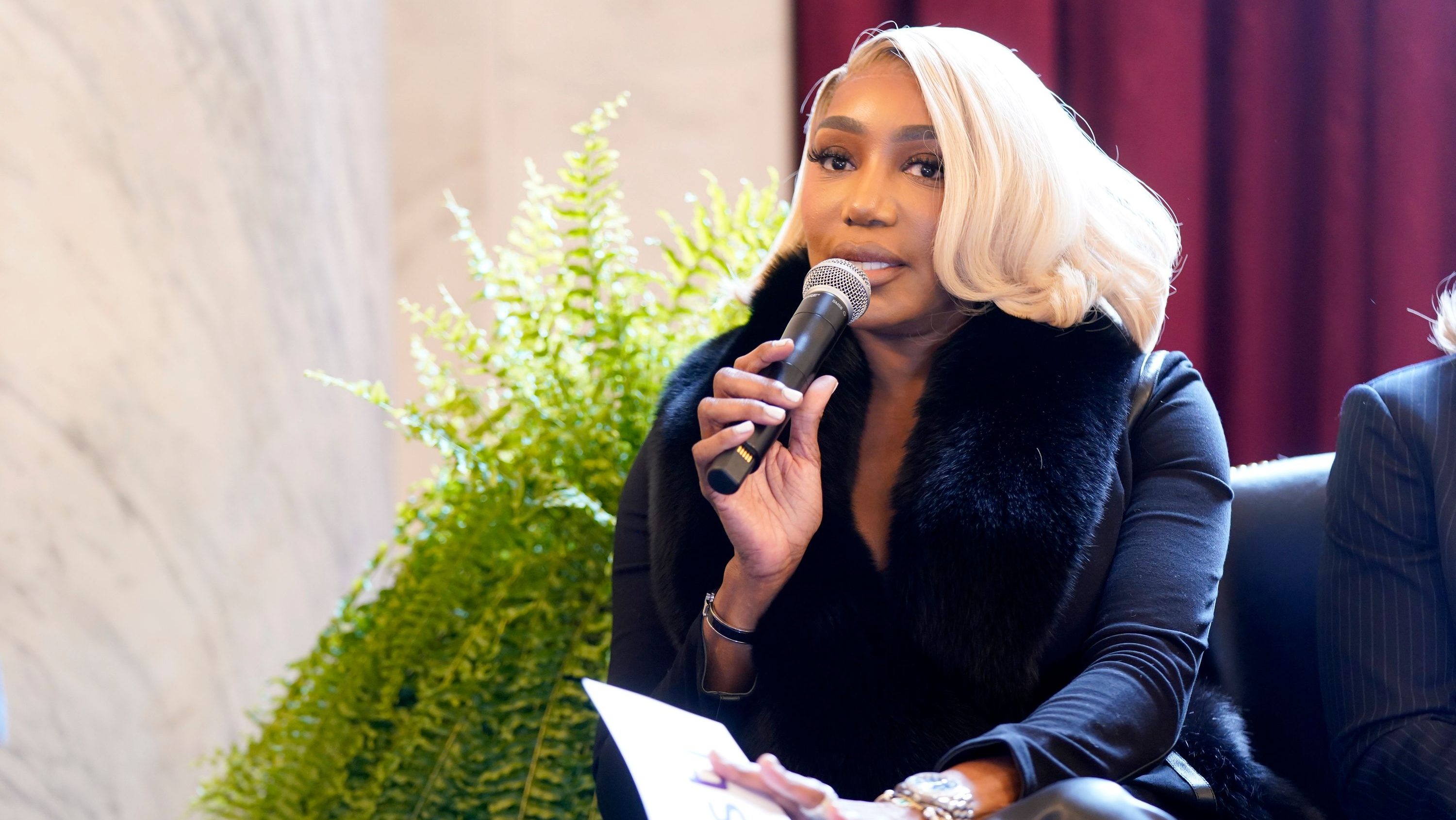 NeNe Leakes speaks onstage during the Housewives on the Hill HIV Prevention event in Washington, D.C.