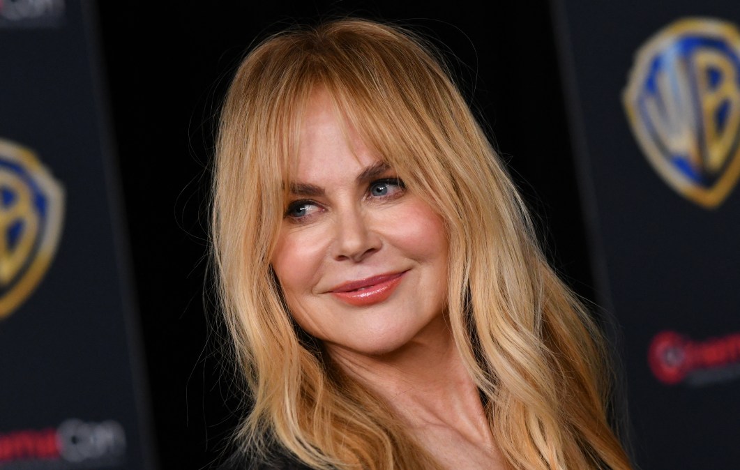 Nicole Kidman promotes her upcoming film "Practical Magic 2" during the Warner Bros presentation at CinemaCon at The Colosseum at Caesars Palace in Las Vegas, Nevada, on April 14, 2026. 