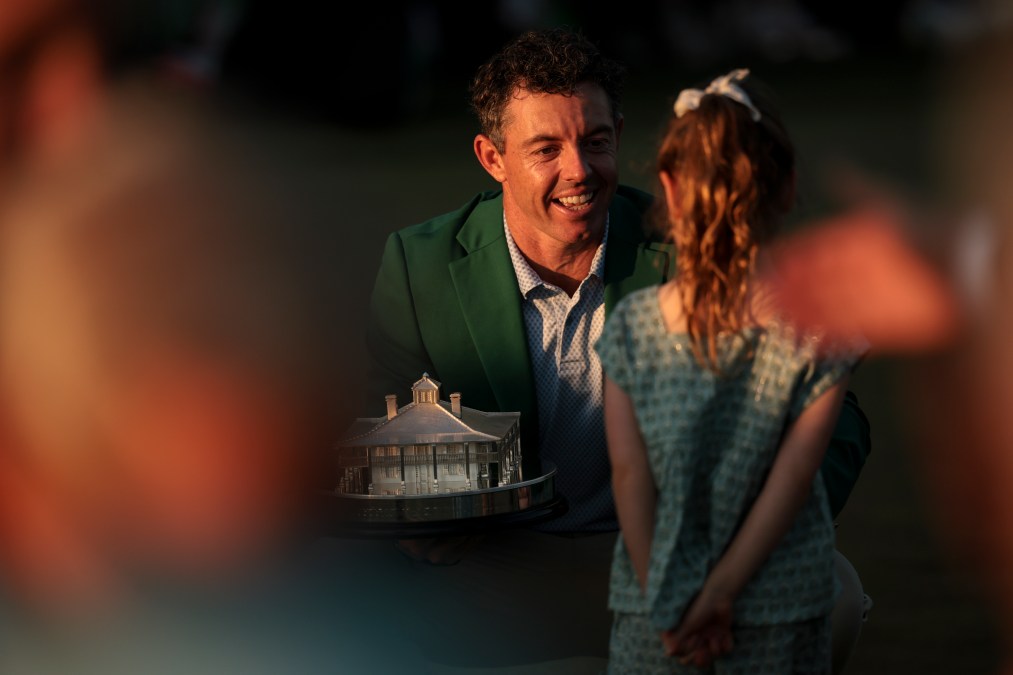 Rory McIlroy and daughter Poppy at the 2026 Masters Tournament