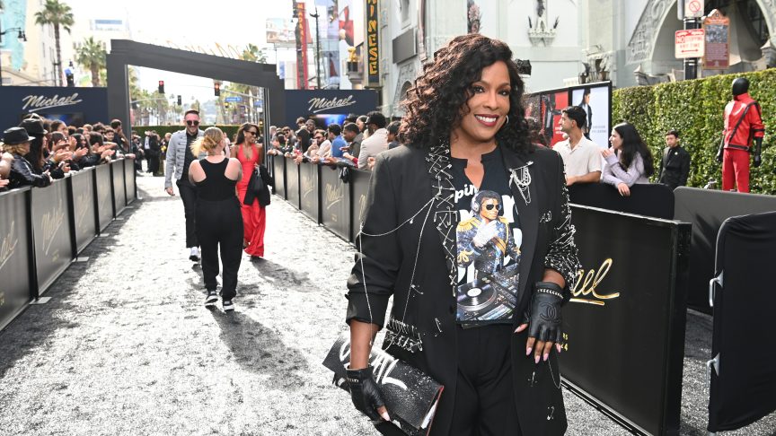 DJ Spinderella of Salt-N-Pepa attends Lionsgate's "Michael" Los Angeles premiere at Dolby Theatre on April 20, 2026 in Los Angeles, California.
