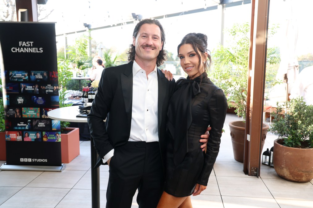 Valentin Chmerkovskiy and Jenna Johnson.