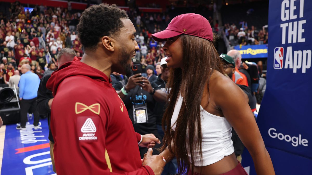 Donovan Mitchell and Coco Jones