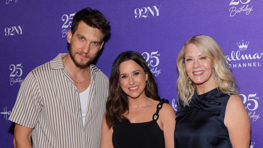 Scott Michael Foster, Lacey Chabert and Barbara Niven