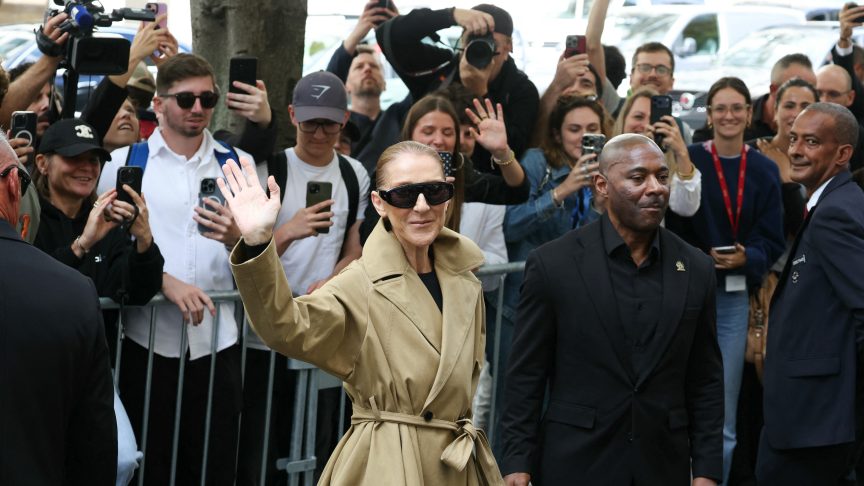 Celine Dion was greeted by crowds of cheering fans in her first public appearance in two years in front of her hotel in Paris. She will begin her residency in Nanterre in a few weeks.