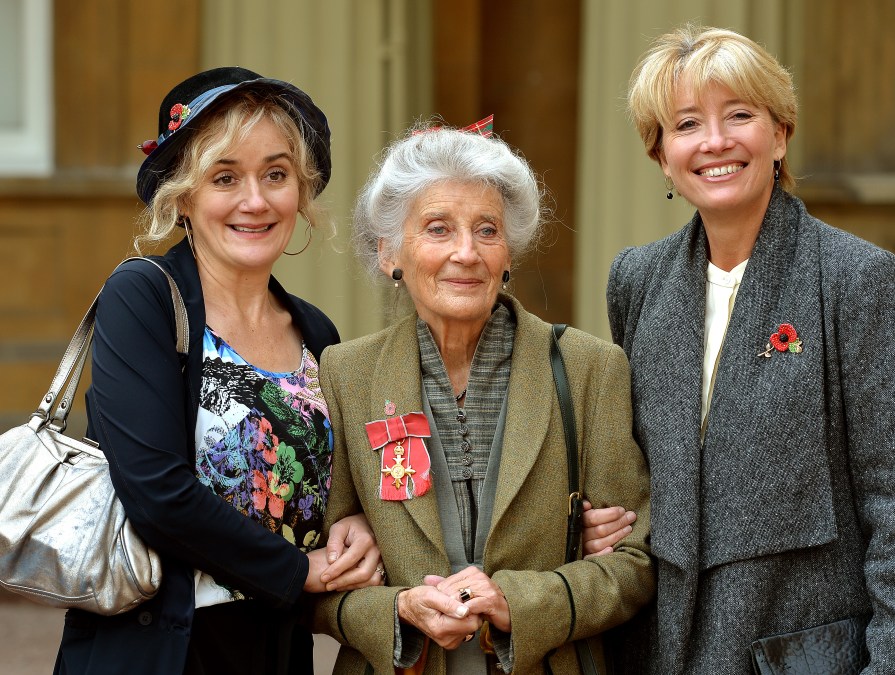 Sophie Thompson, Phyllida Law, and Emma Thompson.