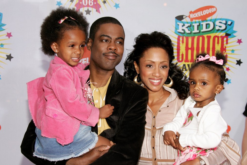 Chris Rock, wife Malaak Compton-Rock and their children attend an event