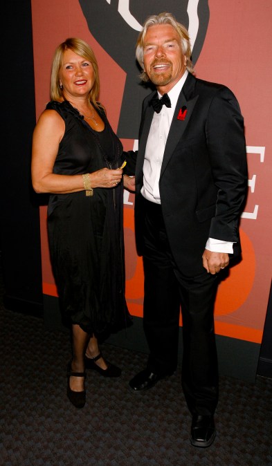Joan Brandon and Richard Branson