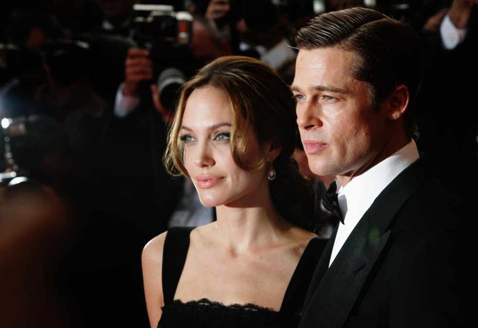 Actors Brad Pitt and Angelina Jolie 