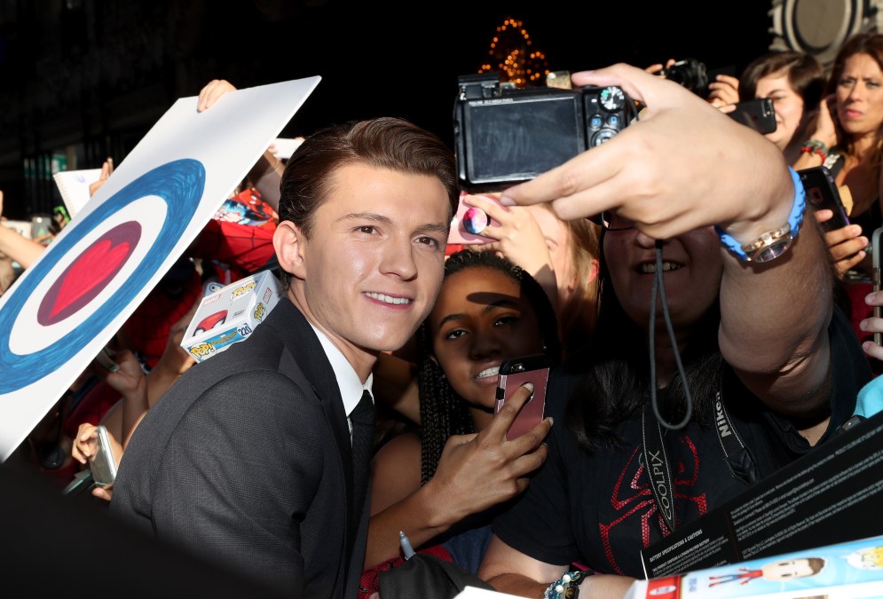 Tom Holland attends the World Premiere of 'Spider-Man: Homecoming'
