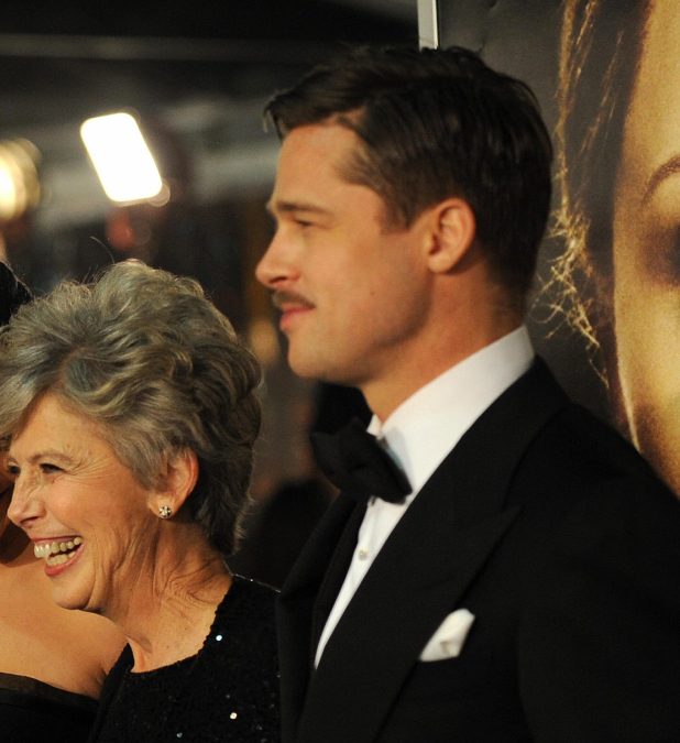 Brad Pitt with his Mother
