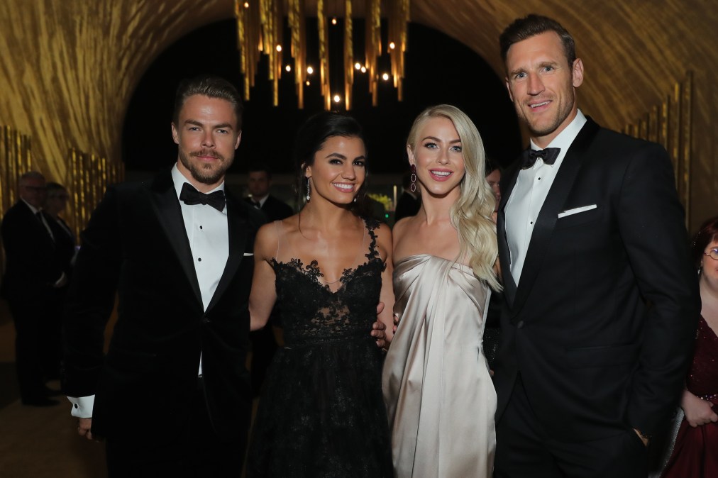 Derek Hough, Hayley Erbert, Julianne Hough and Brooks Laich