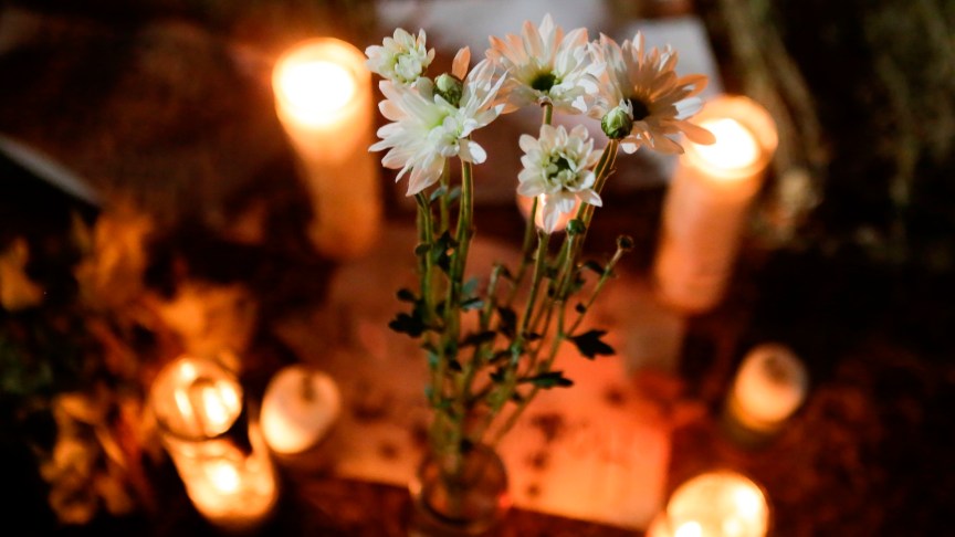 A Flower with candles