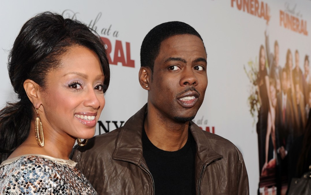 Chris Rock and then-wife Malaak Compton attend an event in 2010