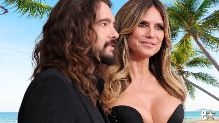 Heidi Klum smiling with husband Tom Kaulitz