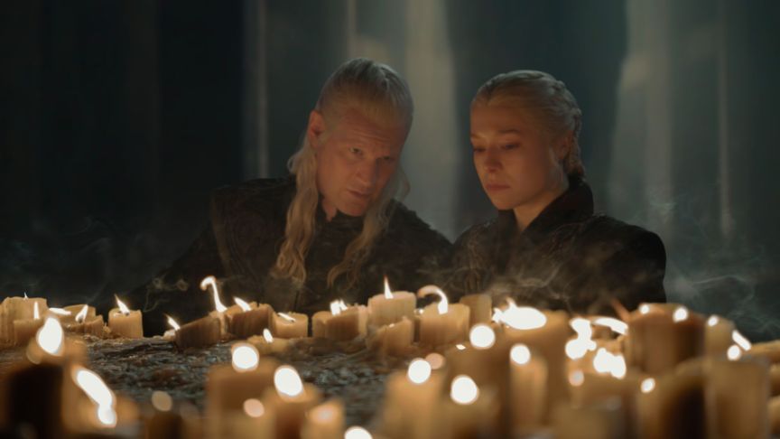 Matt Smith and Emma D'Arcy in an image from House of the Dragon
