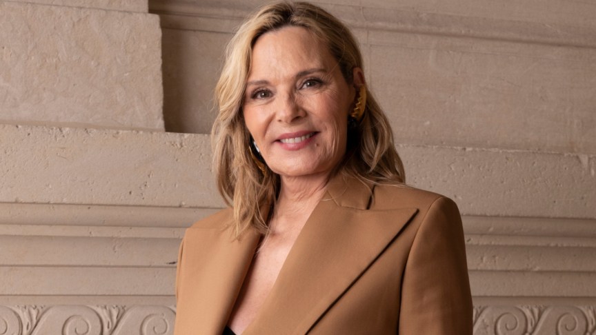 Kim Cattrall attends Paris Fashion Week event