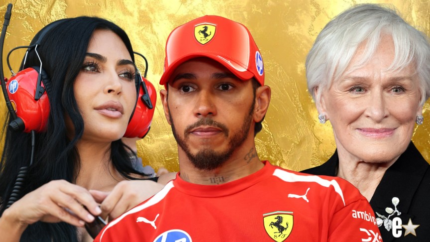 Kim Kardashian, Lewis Hamilton and Glenn Close