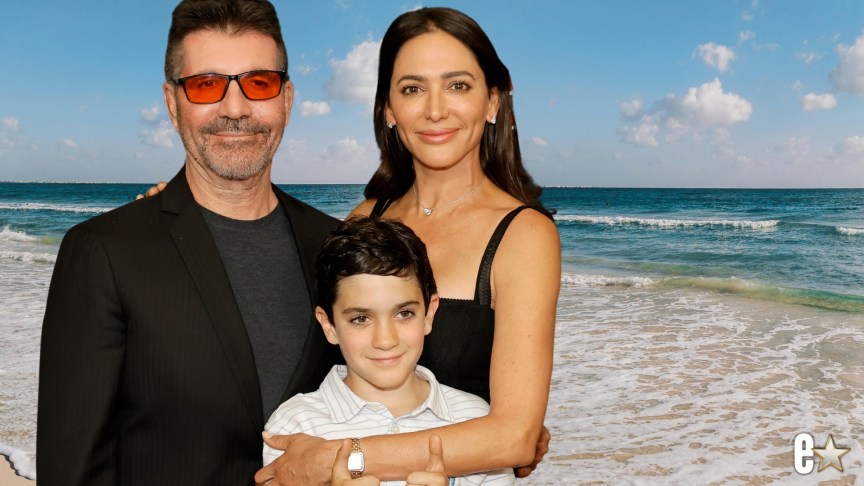 Lauren Silverman, Simon Cowell, and their son Eric Cowell