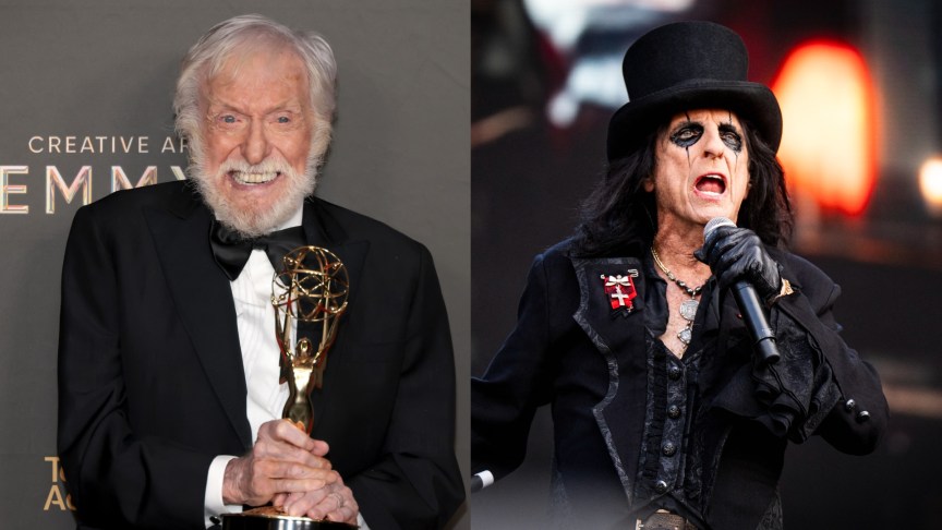 Dick Van Dyke and Alice Cooper